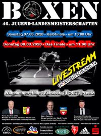 Einladung zu den 46. Jugendlandesmeisterschaften im olympischen Amateurboxen in Schleswig-Holstein